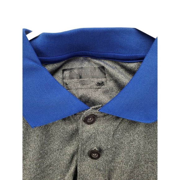 MLB CHICAGO CUBS Shirt Men’s Short Sleeve Embroidered Polo Grey Large - Picture 7 of 8